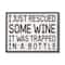 Stupell Industries Wine Trapped in Bottle Wall Accent with Black Frame